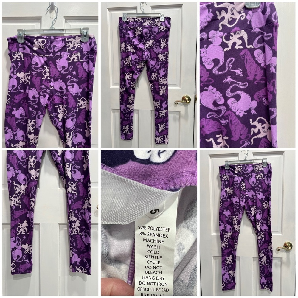 LULAROE Lot Of 3 Disney Super Soft Leggings Mickey Donald TALL & Curvy Pre Loved - Picture 4 of 4